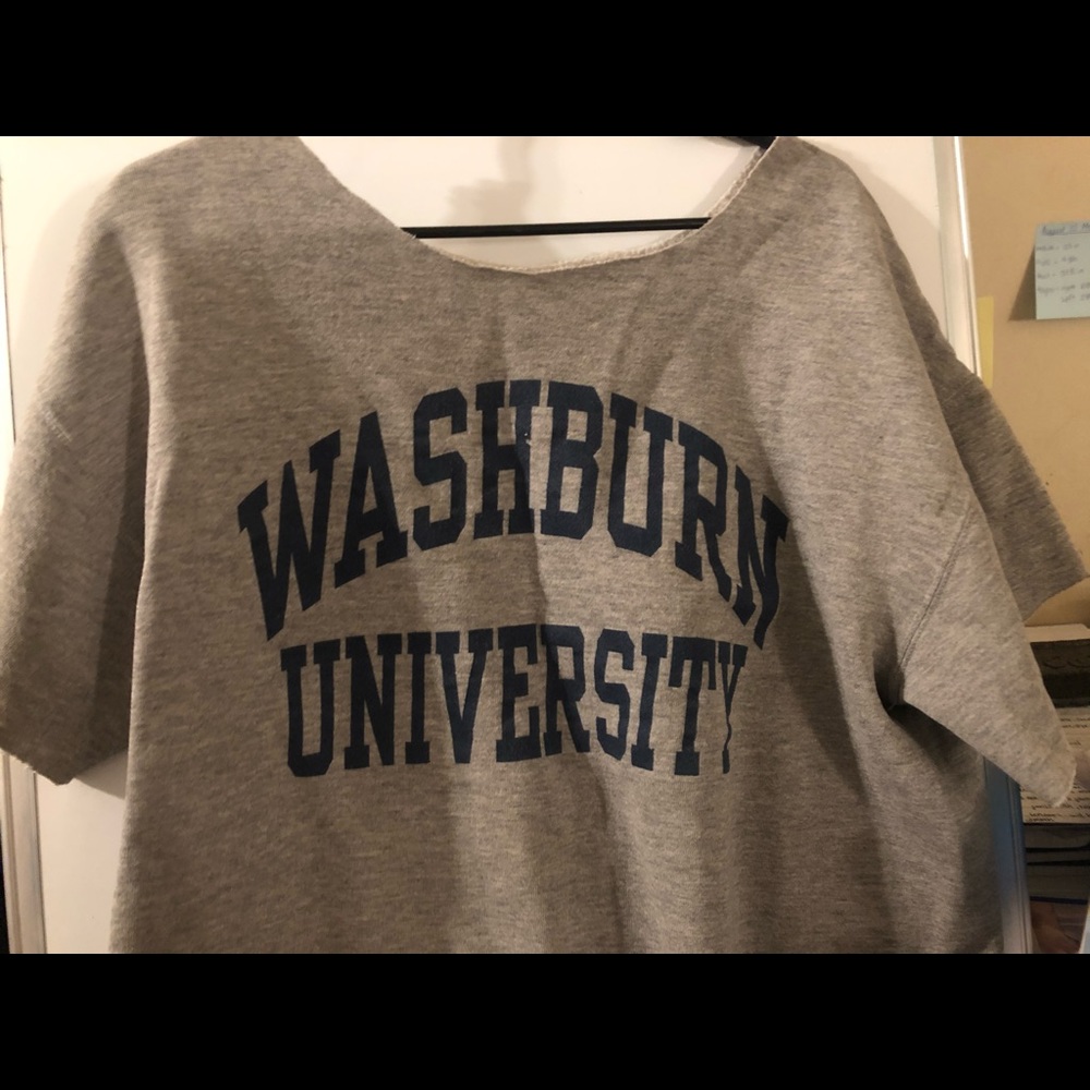 Cropped Off the shoulder vintage sweatshirt